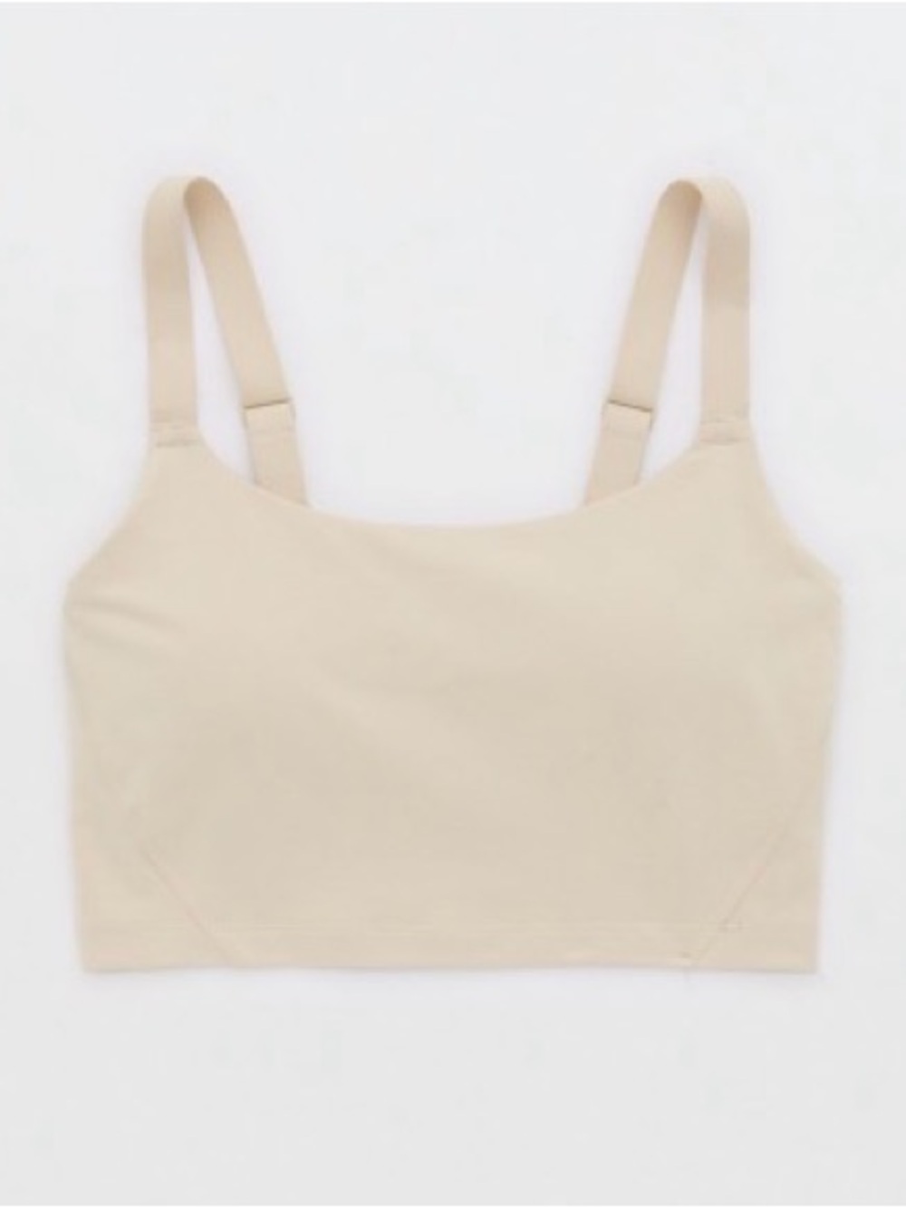 OFFLINE by Aerie: The Hugger Longline Sports Bra - Soft Oat